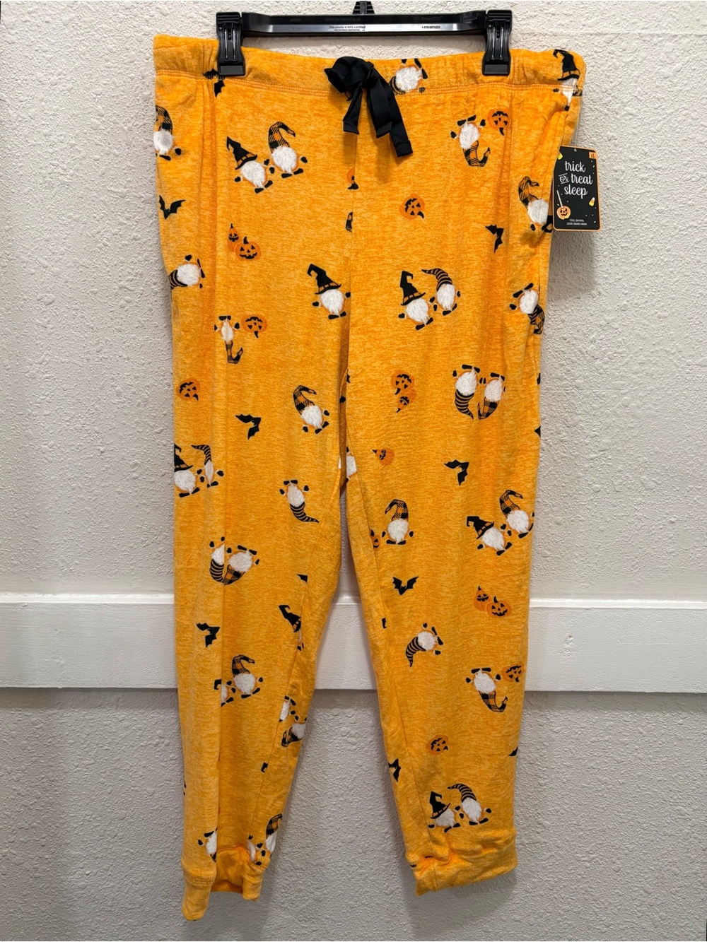Trick or Treat Sleep Halloween Gnome Pajama Joggers NWT XL